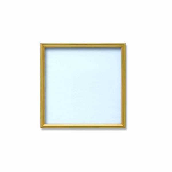 〔 角額 〕正方形額 250角 250×250mm ゴールド 壁掛けひも アクリル付き フレーム 額縁 額