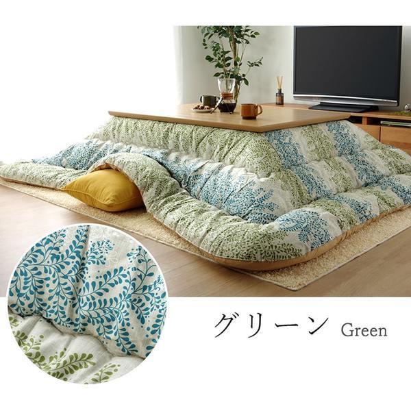 こたつ布団/寝具 〔花柄 掛け単品 さくら色 約205×205糎〕 まっ四角 日本製 洗える 綿100％ 躓き押しとどめる操作手順 〔リビング〕