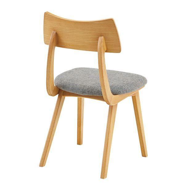 ダイニングチェア パーソナルチェア 幅45cm ナチュラル 2脚セット 木製 リビング 在宅ワーク 店舗 インテリア家具_2