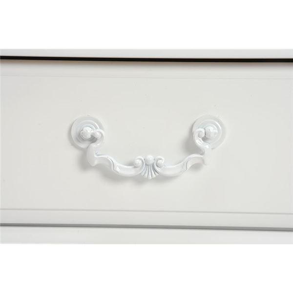 シンプル ワイドチェスト/収納棚 〔ホワイト 幅80×奥行35×高さ90cm〕 木製 桐 脚付き 引き出し付き〔代引不可〕 シンプル ワイドチェスト/収納棚 木製 桐 脚付き