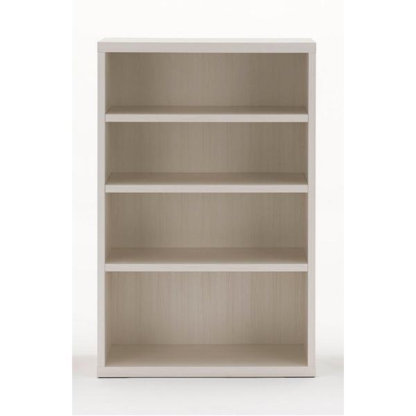 フナモコ リビングシェルフ 〔幅74.3×高さ113.8cm〕 ホワイトウッド LFS-74〔完成品〕 日本製