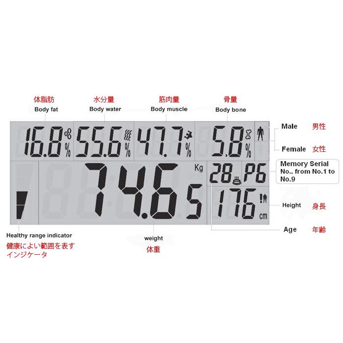 体重計 体脂肪計 体組成計 ヘルスメーター 体組織計f F08 B F08 B Kingdom 通販 Yahoo ショッピング