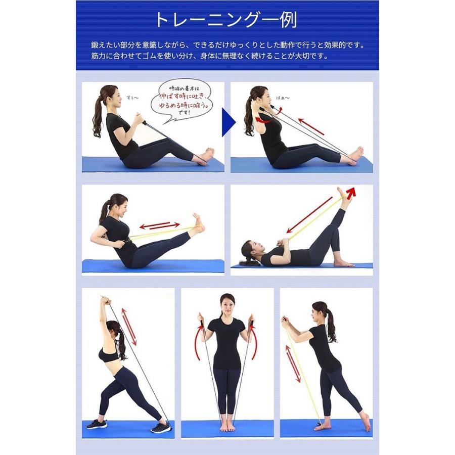 トレーニングチューブ 10点セット 5段階負荷 フィットネス チューブ ゴム エクササイズ 運動不足解消 Bsチューブtm001 Mt Tm001 Kingdom 通販 Yahoo ショッピング