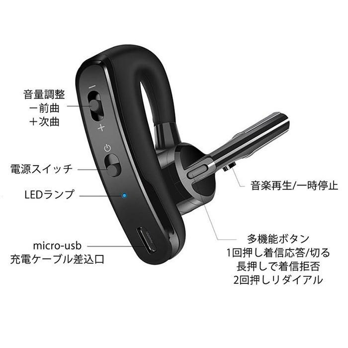 ワイヤレスイヤホン 片耳 Bluetooth 超軽量 コンパクト マイク内蔵 Iphone Android 音楽 通話 イヤホンv8 Bk Sisv8 Bk Kingdom 通販 Yahoo ショッピング