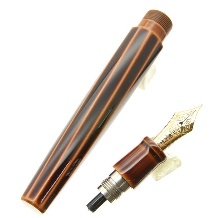 NAKAYA 中屋万年筆 万年筆 ライターモデル 十角 (TW) ポータブル 鴇溜