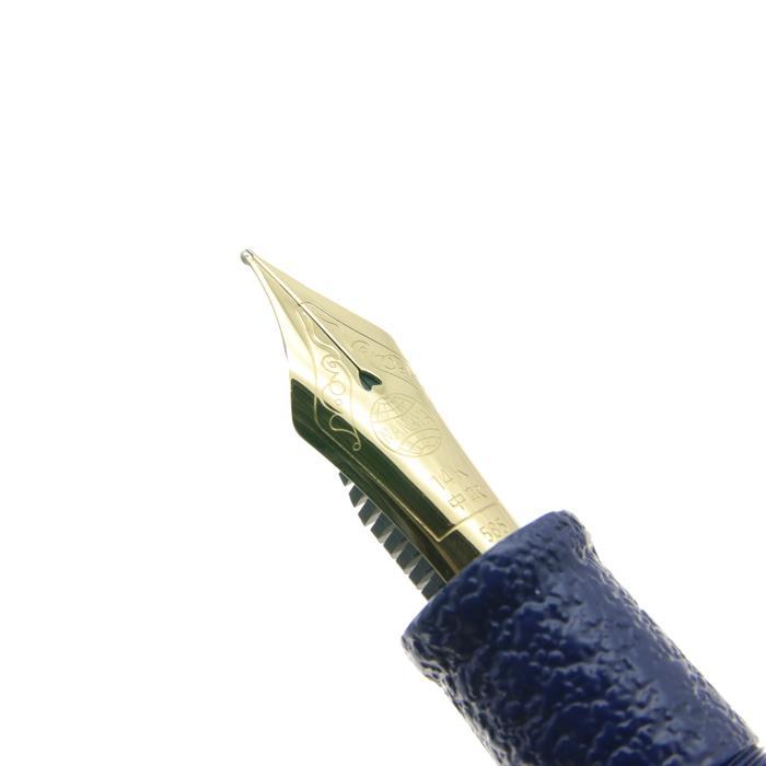 NAKAYA 中屋万年筆 万年筆 シガーポータブル 石目乾漆桔梗石目(糸巻き