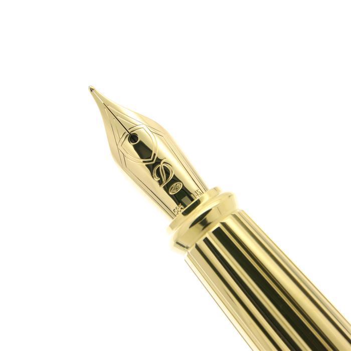 S.T.Dupont エス・テー・デュポン 万年筆 ラインD L ギヨシェアンダー 