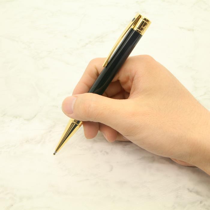 ボールペン S.T.Dupont エス・テー・デュポン D-イニシャル ブラック 