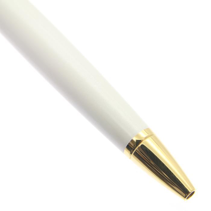 新品未使用 デュポン ミディアム ボールペン ラインＤ ４１５１０９Ｍ パーリーホワイトナチュラルラッカー