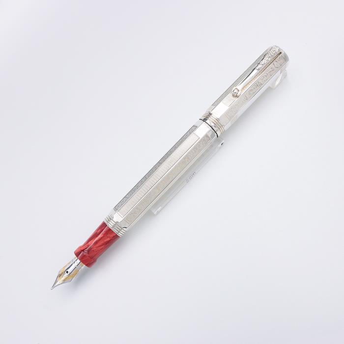 美品Montegrappa モンテグラッパ 万年筆 F 純銀925