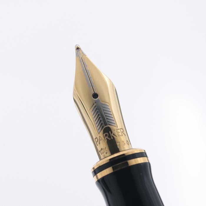 パーカー 万年筆 デュオフォールド ブラックGT センテニアル M (初期型) PARKER 万年筆 パーカー デュオフォールド ブラックGT センテニアル M