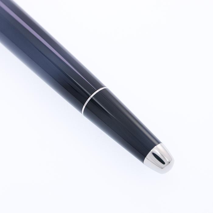 クレオ・スクリベント万年筆プラチナラインブラック18金ロジウムメッキ
