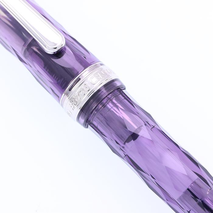 万年筆 プラチナ #3776 センチュリー 富士旬景 紫雲 太字 中古-良上品