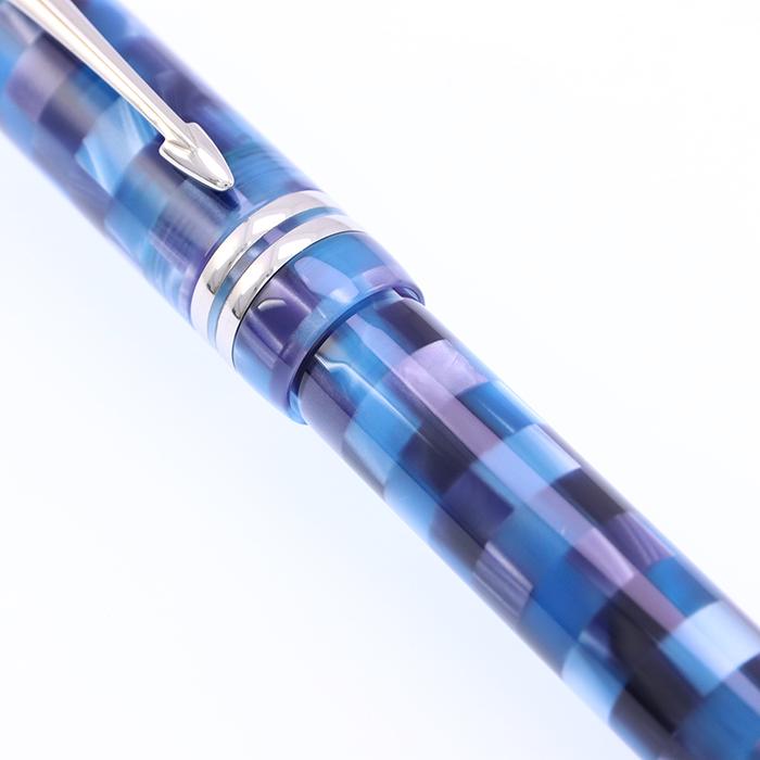 Parker デュオフォールド チェックブルー 万年筆 パーカー Parker パーカー 万年筆 デュオフォールド K18 B Cチェックブルー