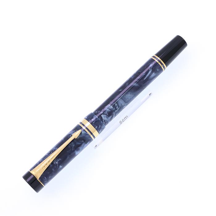 PARKER 万年筆 パーカー デュオフォールド マーブルブルー 