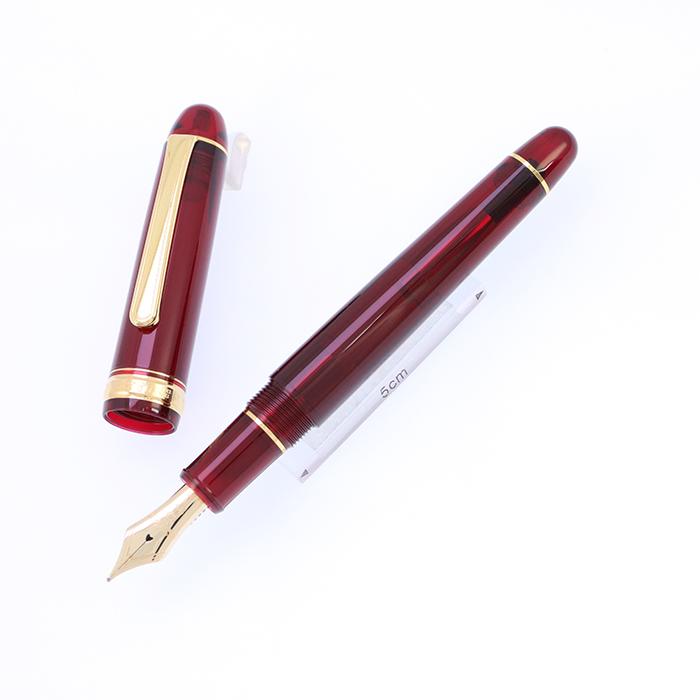 万年筆 プラチナ #3776 センチュリー ブルゴーニュ PNB-10000 太字