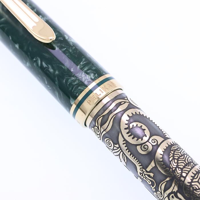 Pelikan（ペリカン） 万年筆 四神シリーズ 玄武 3B PF刻印 中古-美品