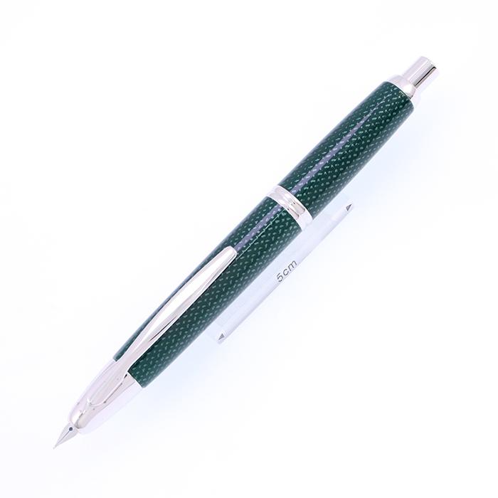 PILOT（文具） 万年筆 パイロット キャップレス 絣 緑 細字 中古-並品 