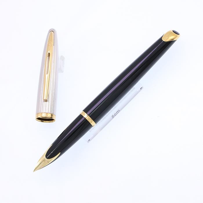 WATERMAN 万年筆 ウォーターマン カレン デラックス ブラック&シルバー 