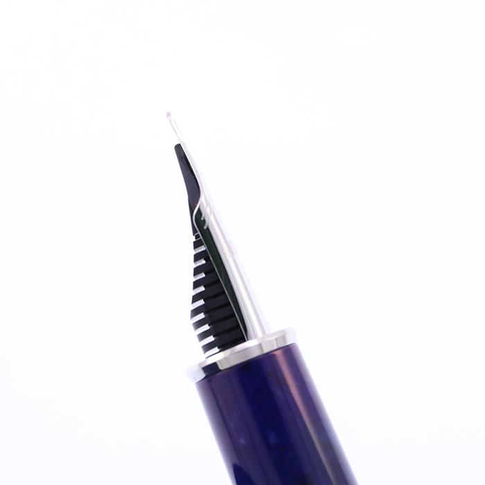 万年筆 プラチナ #3776 セルロイド ミッドナイトオーシャン 細字 中古