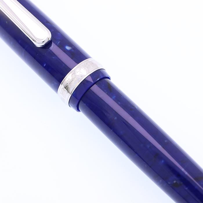 【新品未使用】セルロイド ミッドナイトオーシャン 細字 万年筆 新品)PLATINUM プラチナ 万年筆 #3776 セルロイド #50