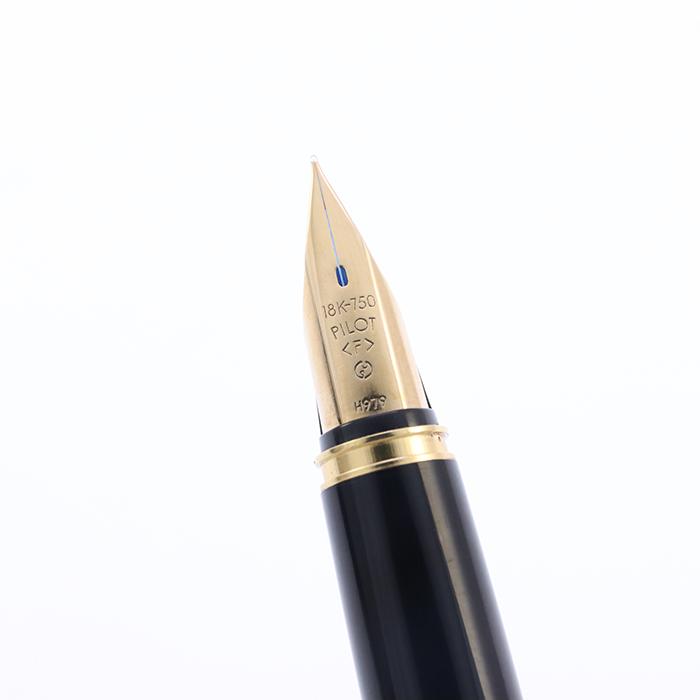 PILOT（パイロット） 万年筆 デラックス 漆 ブラック 細字 旧型 中古