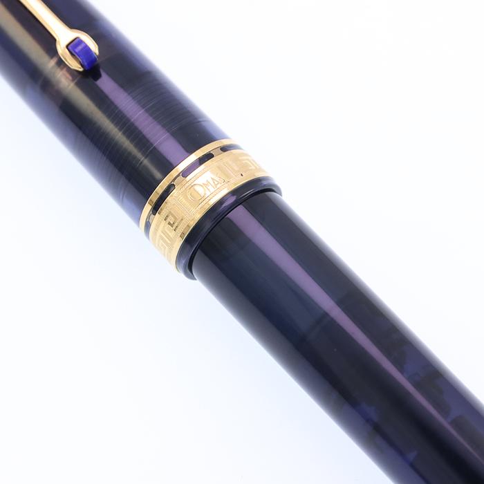 オマス オジバ ヴィジョン ロイヤルブルー ゴールドフィニッシュ 万年筆 M 万年筆 オマス オジバ ヴィジョン ロイヤルブルー ゴールド
