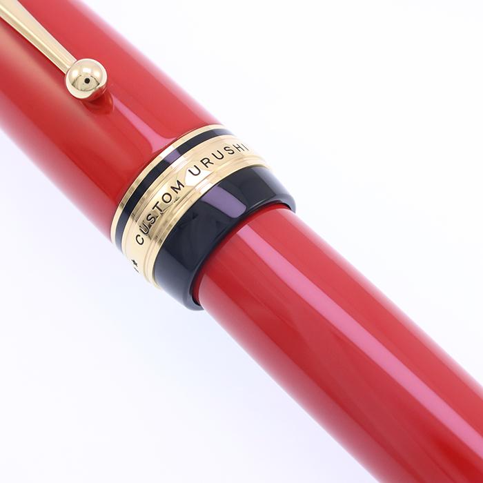 PILOT（パイロット） 万年筆 カスタム URUSHI 朱 中字 中古-美品 SAS