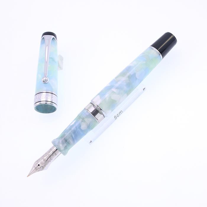 アウロラ（AURORA） 万年筆 カレイドスコーピオ・ルーチェヴェルデ EF