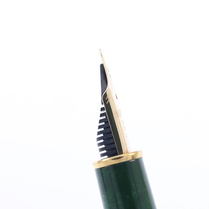 万年筆 プラチナ #3776 セルロイド #45 エメラルド 細字 中古-良品 SAS