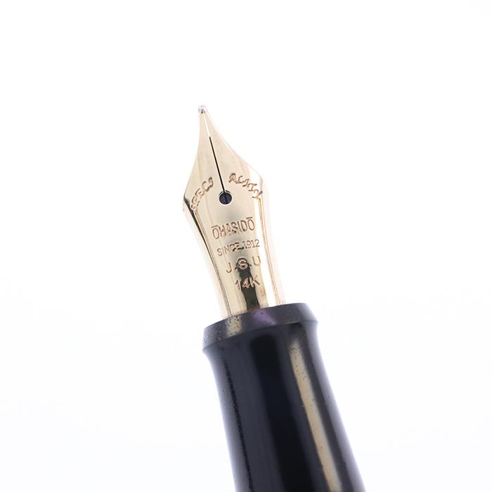 万年筆 大橋堂 手作り万年筆 尻細モデル スタンダードサイズ 漆塗り