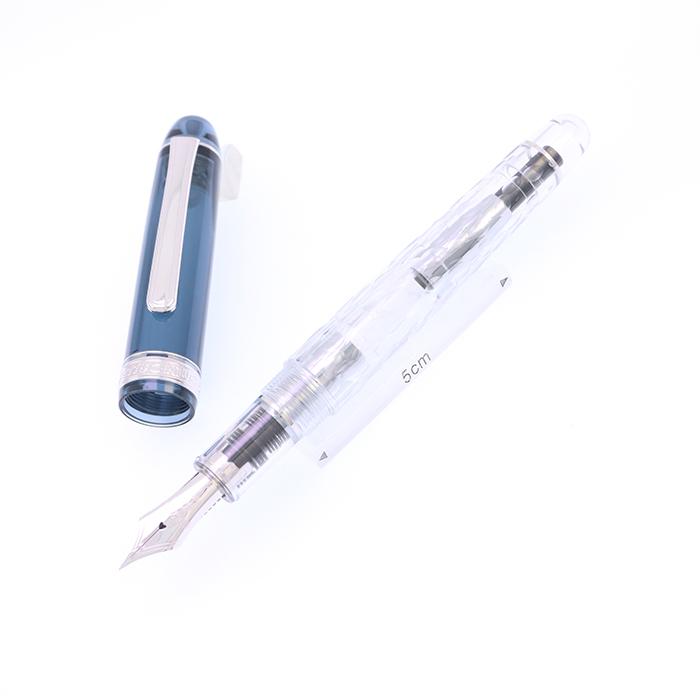 万年筆 プラチナ #3776 センチュリー 富士雲景 鱗雲 細字 中古-良上品