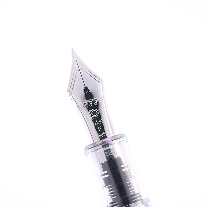 万年筆 プラチナ #3776 センチュリー 富士雲景 鱗雲 細字 中古-良上品