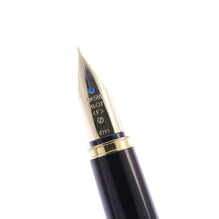 PILOT（パイロット） 万年筆 デラックス 漆 ブラック 細字 旧型 中古