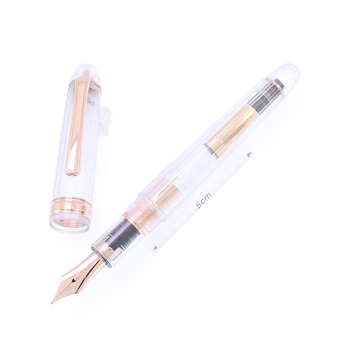 万年筆 プラチナ #3776 センチュリー NICEニース ロゼ 太字 中古-良