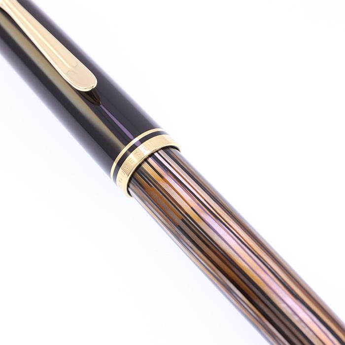 Pelikan（ペリカン） 万年筆 スーベレーン M400 茶縞 EF 中古-良上品