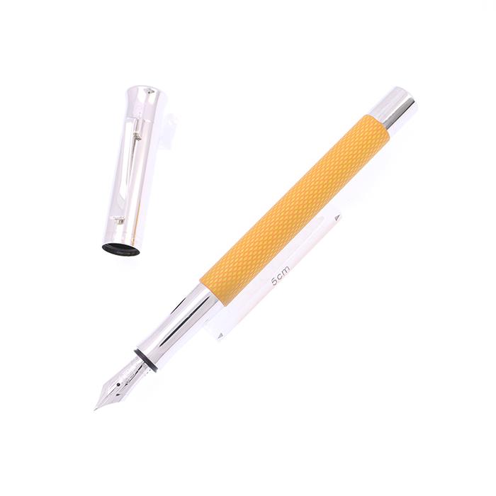 ファーバーカステル 万年筆 グラフ フォン ギロシェ サハラ F 中古-美