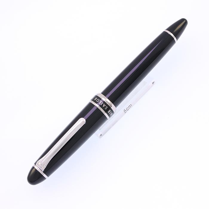 セーラー万年筆 万年筆 セーラー 長刀研ぎ シルバートリム 中細字 旧型