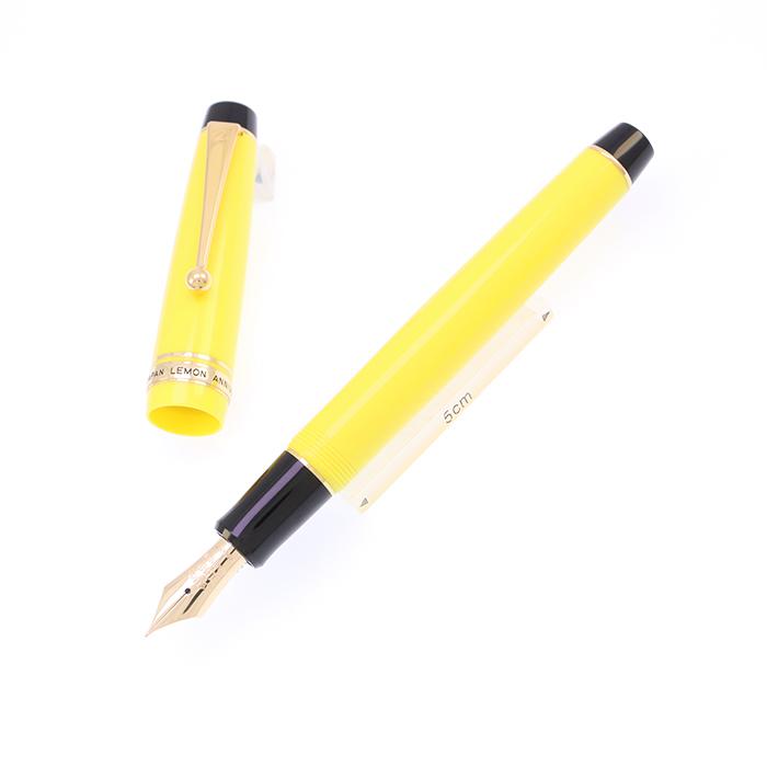 万年筆 丸善 丸善創業150周年記念 檸檬 -LEMON- 細字 中古-良上品 SAS対象