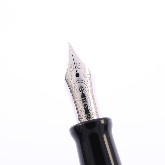 アウロラ（AURORA） 万年筆 タレンタム ブラック F 中古-美品 SAS対象