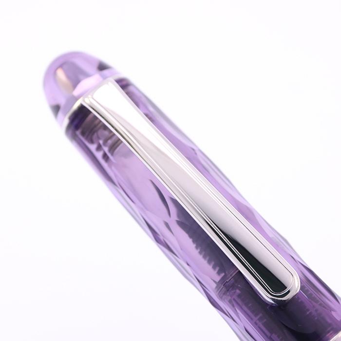 万年筆 プラチナ #3776 センチュリー 富士旬景 紫雲 太字 中古-美品