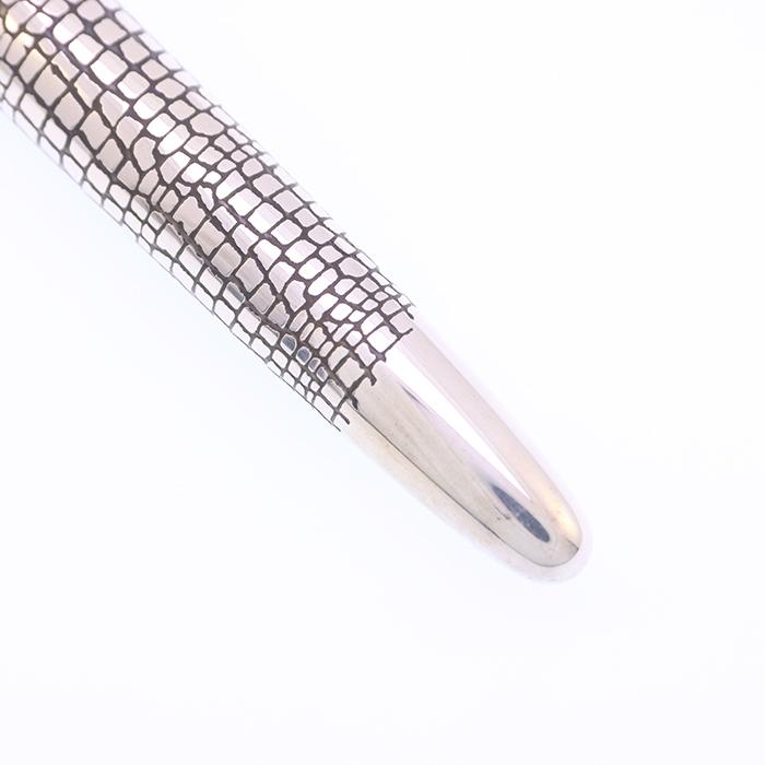 PILOT（パイロット） 万年筆 シルバーン 石だたみ 細字 中古-良上品