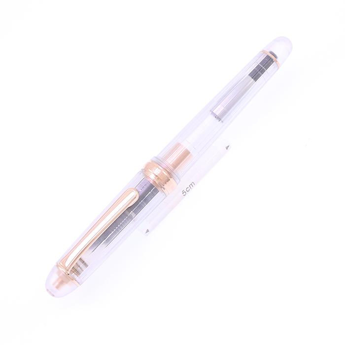 万年筆 プラチナ #3776 センチュリー NICEニース ロゼ 細字 中古-美品