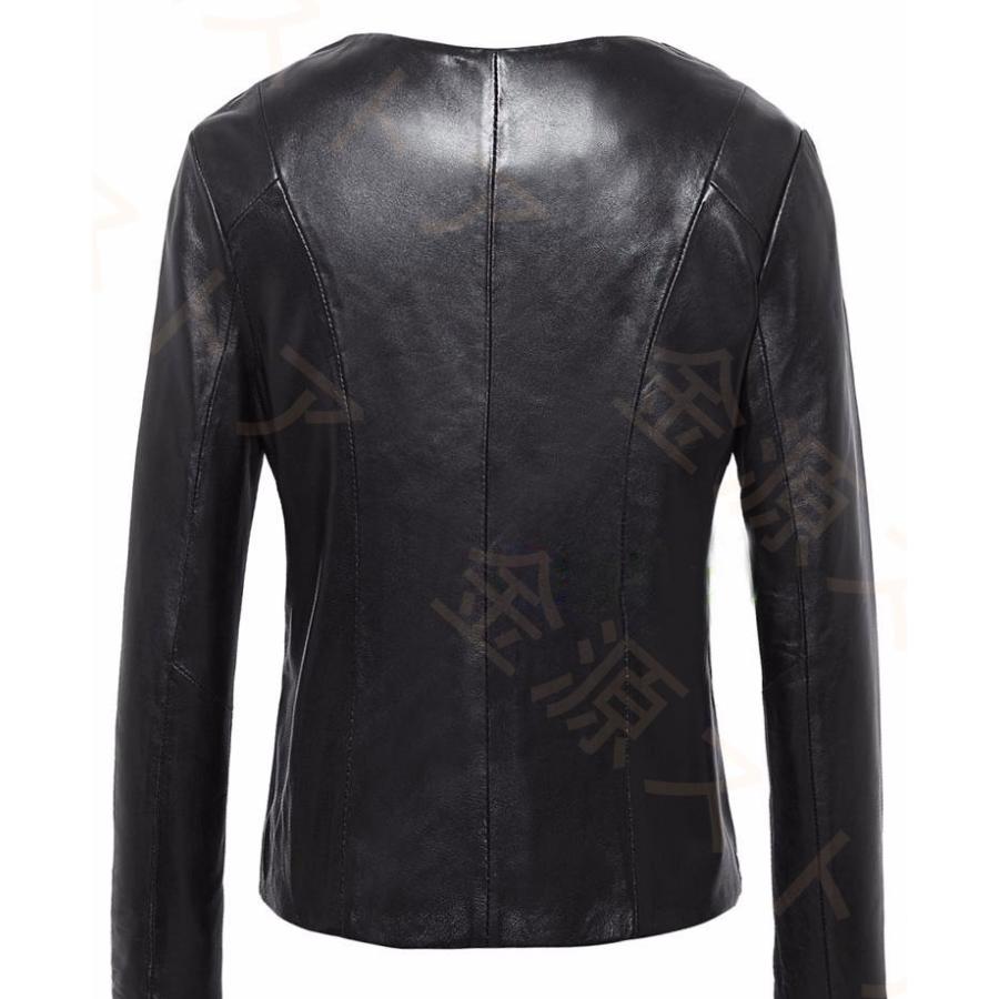 バイクジャケット レザージャケット 本革 革ジャン レディース 秋冬服 アウター 防寒 防風 耐磨 ファション スリム 秋冬 カジュアル ビジネス Ajk29 金源ストア 通販 Yahoo ショッピング