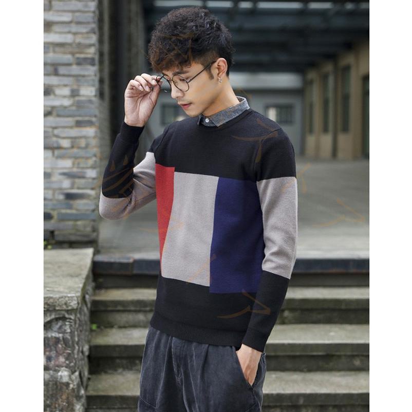 ニットセーター ニット メンズ 長袖 重ね着風 プルオーバー トップス パーカー セーター ファッション 韓国風 着やせ 防寒 春 秋 冬 Akn41 金源ストア 通販 Yahoo ショッピング