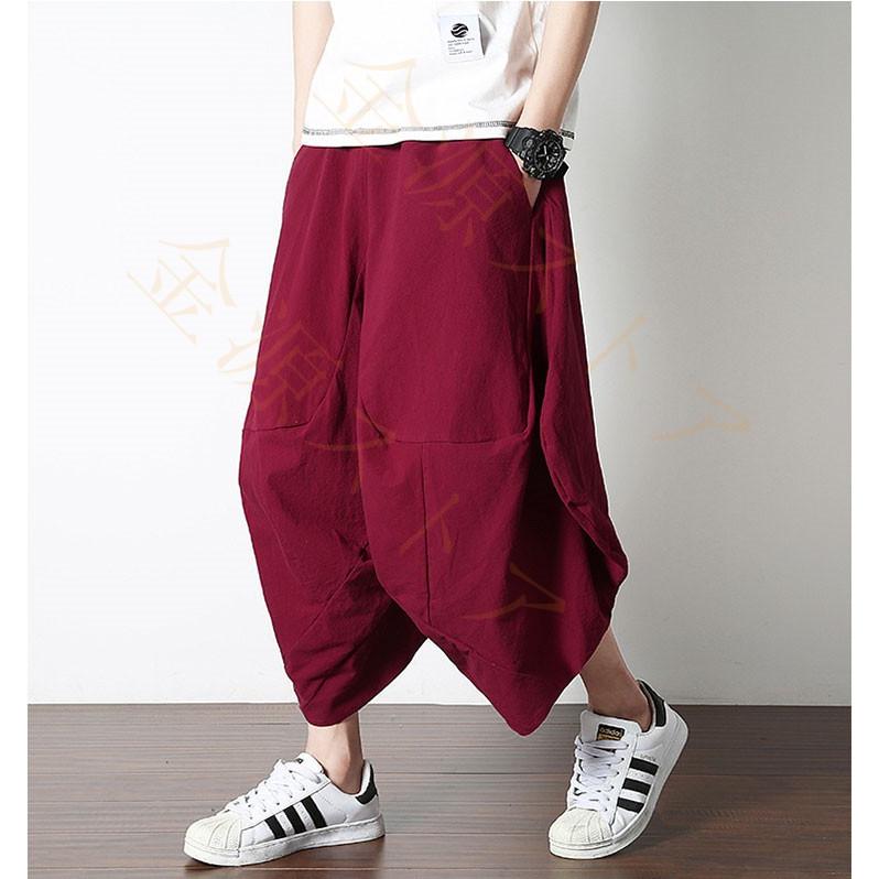 メンズ パンツ 綿麻 クロップドパンツ リネンパンツ 7分丈 リラックス イージーパンツ アンクル丈 ベーシック ボトムス 無地 夏 ユニセックス カジュアル Apants6 金源ストア 通販 Yahoo ショッピング