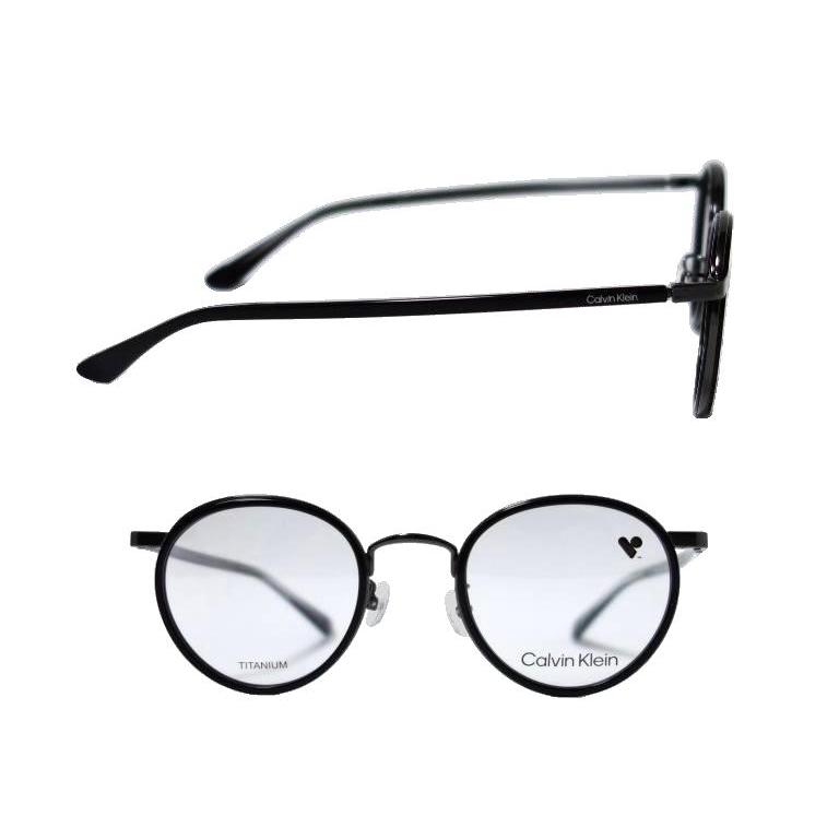 【Calvin Klein】　カルバンクライン　メガネフレーム　CK23124LB　001　ブラック・ガンメタル　TITANUM製　国内正規品 | Calvin Klein | 01