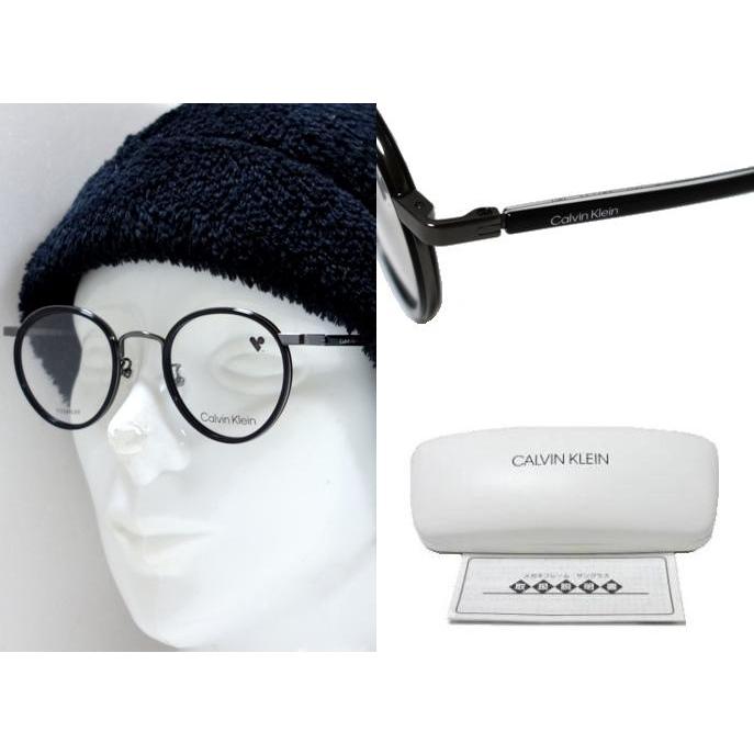 【Calvin Klein】　カルバンクライン　メガネフレーム　CK23124LB　001　ブラック・ガンメタル　TITANUM製　国内正規品 | Calvin Klein | 02