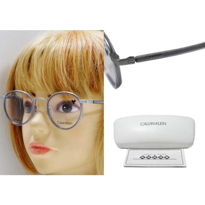 【Calvin Klein】　カルバンクライン　メガネフレーム　CK23124LB　020　クリアグレー・マットシルバー　TITANUM製　国内正規品 | Calvin Klein | 02
