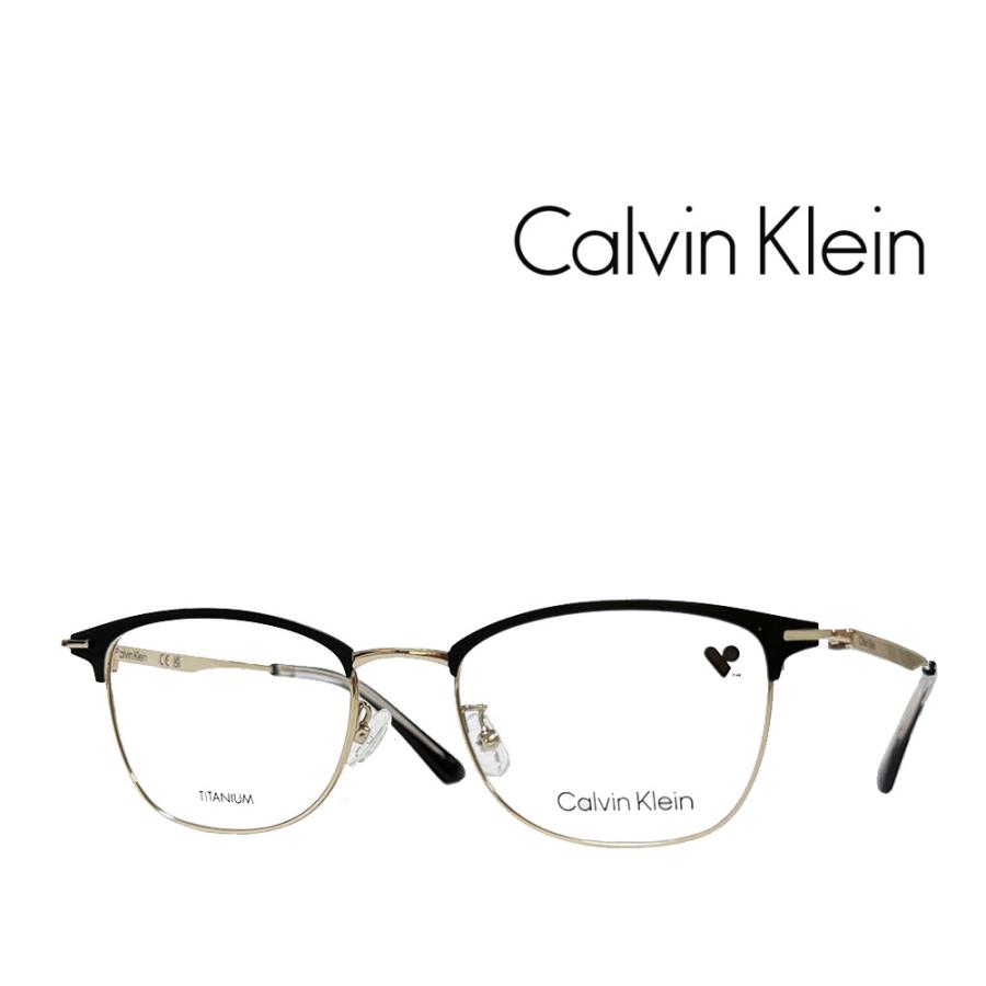 【Calvin Klein】　カルバンクライン　メガネフレーム　CK24107LB　711　マットブラック・ゴールド　国内正規品 | Calvin Klein